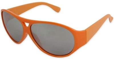 Tiny Treasures Aviator Toddler Sunglasses in Orange