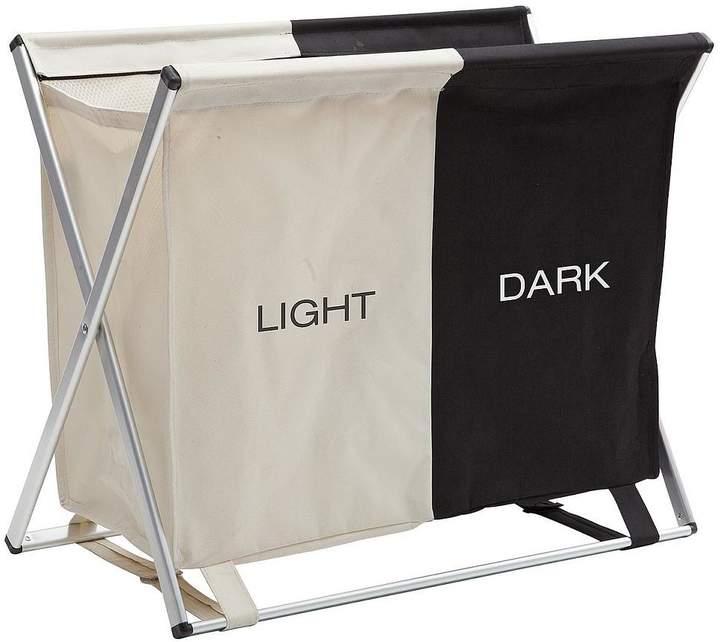 Light And Dark Laundry Bag - Black/White