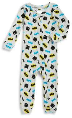 Little Boy's Batman Print Coverall Pajamas