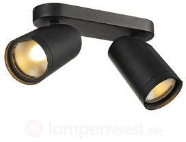 Spot-Deckenleuchte LED Bilas 2-flg. schwarz