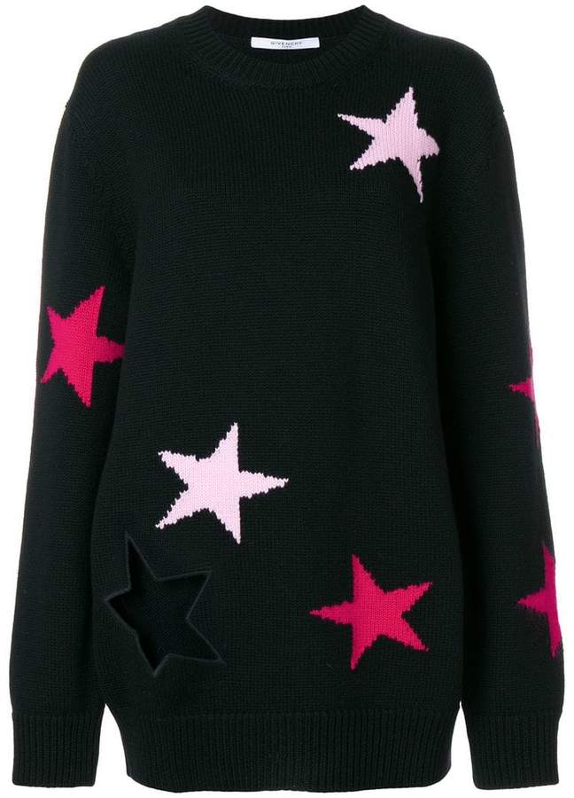 stars embroidered sweater