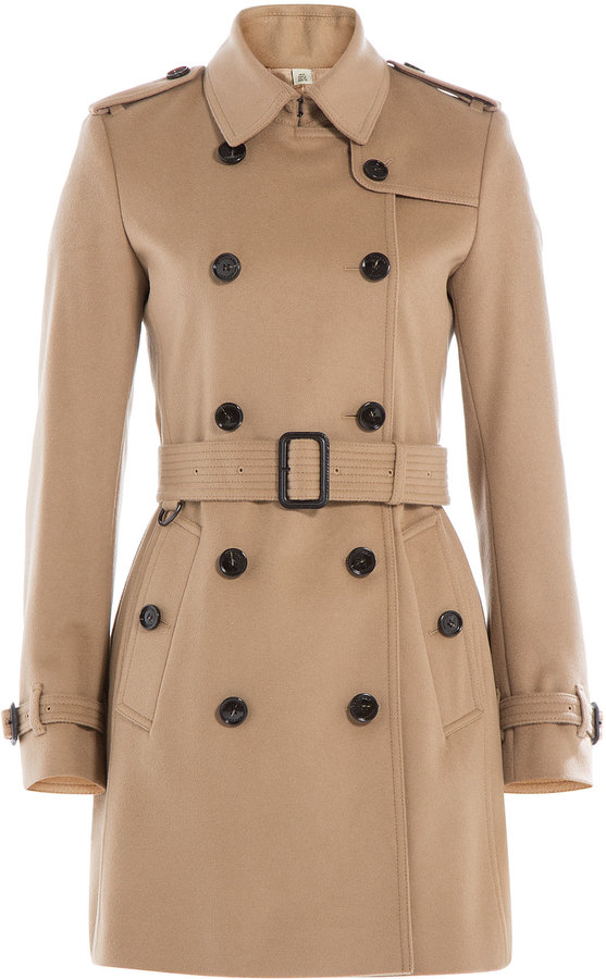Burberry Virgin Wool Trench Coat with Cashmere - ShopStyle