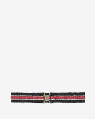 Express Beaded Stripe Stretch Belt