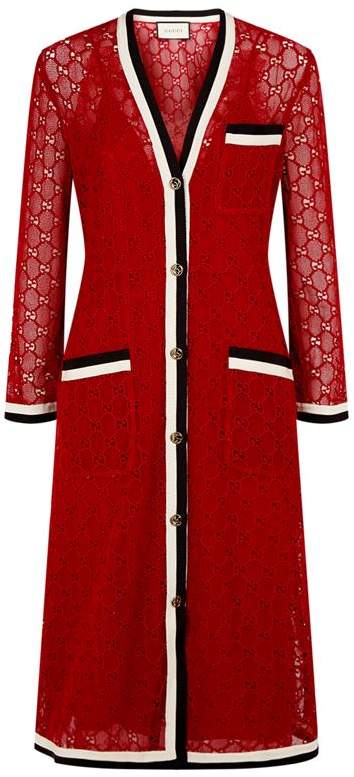 GG Macramé Midi Dress