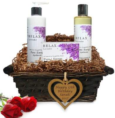 Pure Energy Apothecary Daily Delight Lavender Birthday Gift Basket
