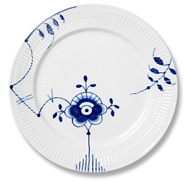 Blue Fluted Mega Dinner Plate #6