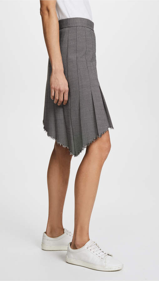 Angled Pleat Skirt