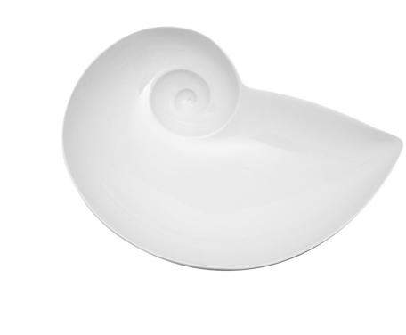 Mondschneckenschale 20 cm weiß von Nymphenburg