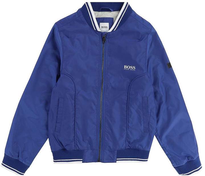 Boys Ribbed Trim Bomber Jacket