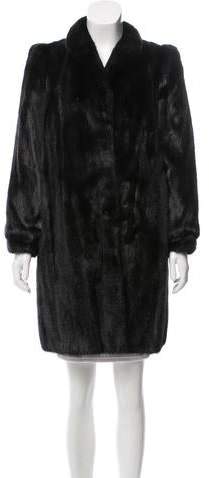 Mink Fur Knee-Length Coat