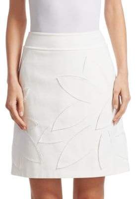 Laser Cut A-Line Mini Skirt