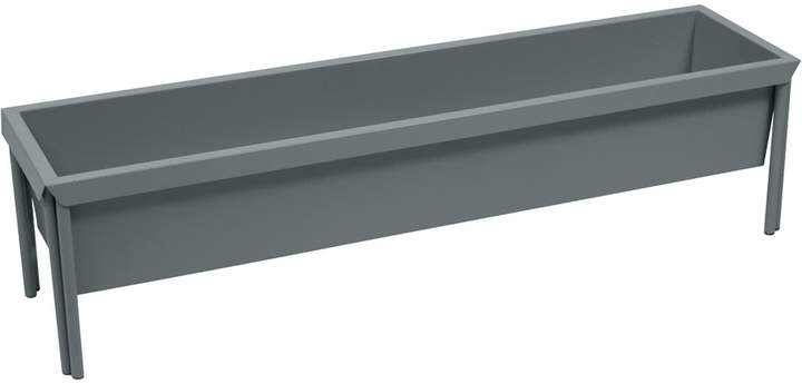 Terrazza Blumenkasten niedrig, gewittergrau