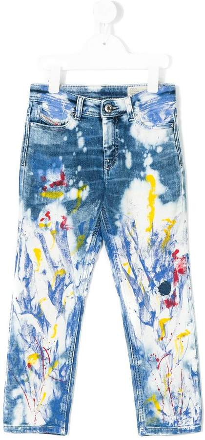 paint splash jeans