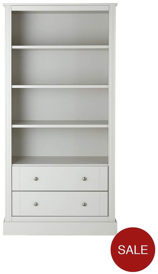 Dover Large Ready Assembled Bookcase - Grey