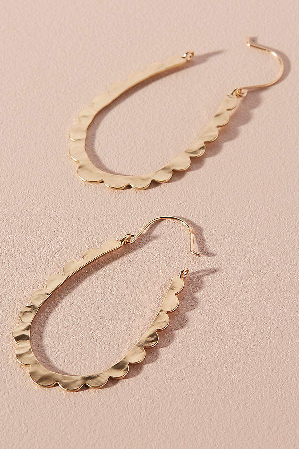 Celeste Creolen mit Bogenkante - Gold