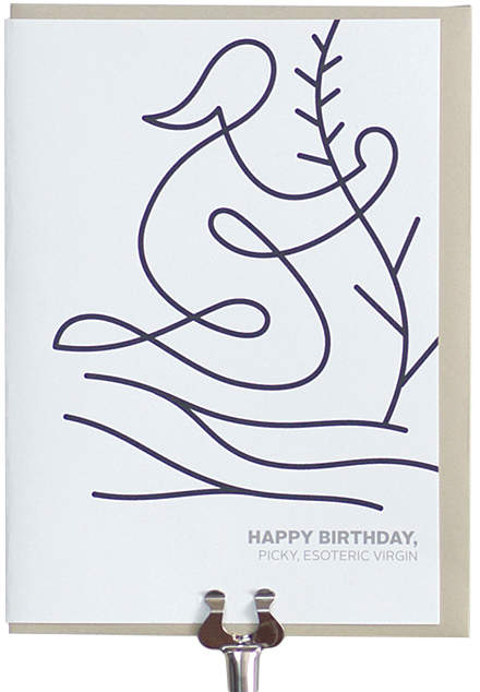 Virgo Zodiac Birthday Greeting Card - Set of Two