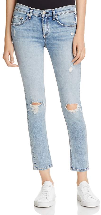 Ankle Skinny Jeans in Double