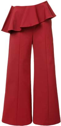 Rosie Assoulin pleated trim palazzo pants