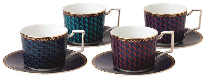 Byzance Teacup and Saucer (Set of 4)