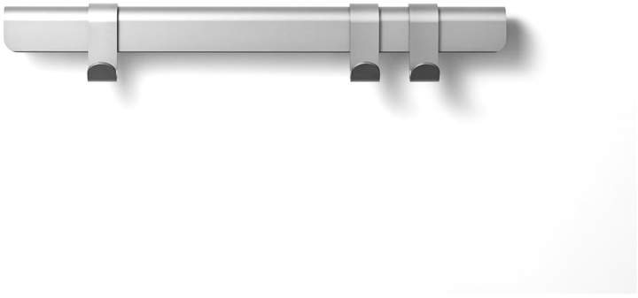Million - Hug Garderobenleiste, 60 cm / 3 Haken, Grau