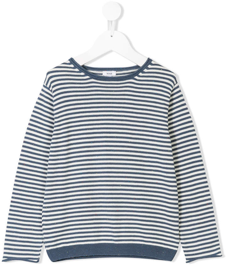 Knot striped sweater
