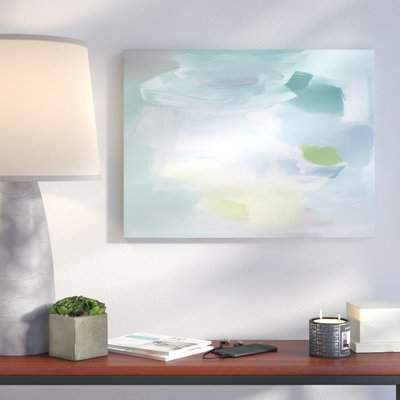 Wayfair 'Calm Cool Collected' Abstract Print on Wrapped Canvas