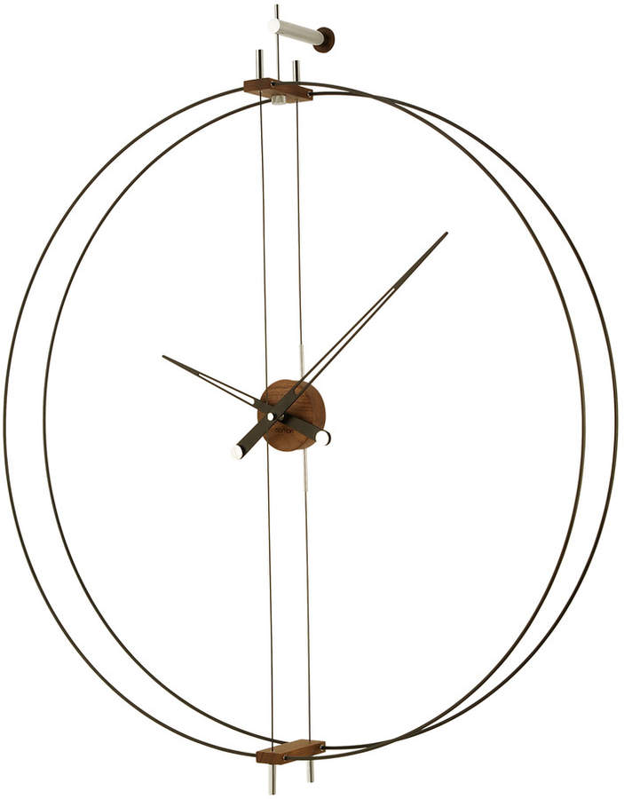 nomon - Barcelona Wanduhr, Schwarz / Schwarz