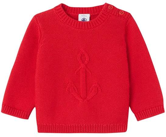 Baby Boys Cotton Knit Sailor Pullover