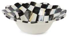 MacKenzie-Childs Courtly Check Petal Breakfast Bowl