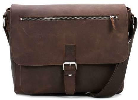 Salisbury 13'' Laptop Messenger Leder dunkelbraun