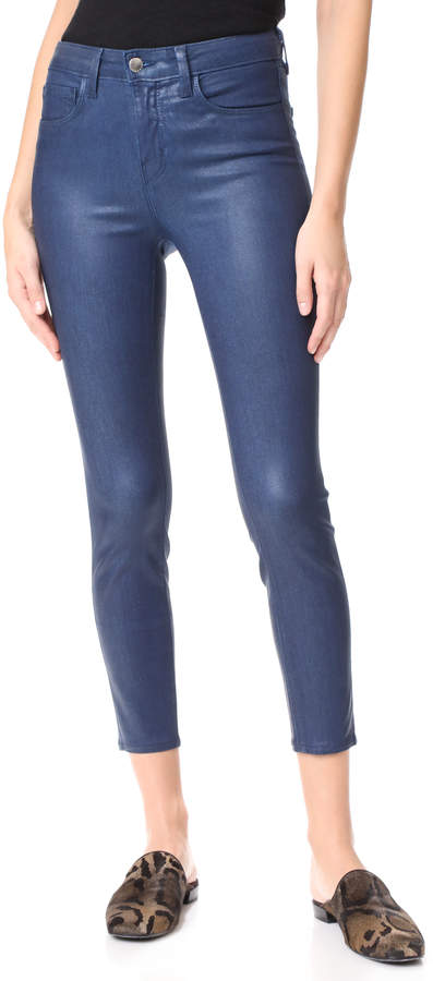 Margot High Rise Skinny Coated Jeans