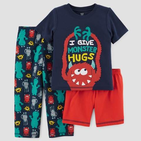 Just One You made by carter Baby Boys' 3pc Monster Hugs Pajama Set - Just One You Made by Carter's® Navy