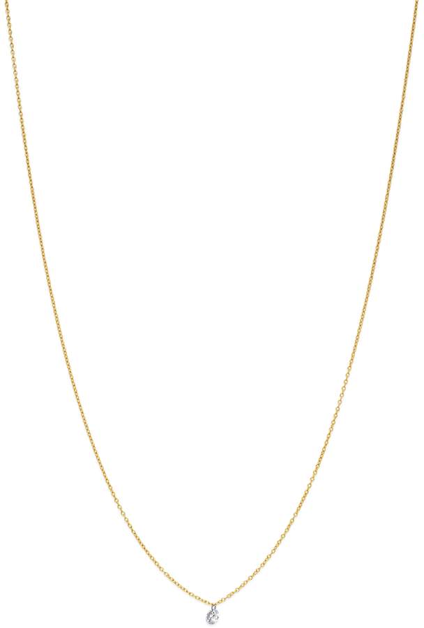 Aerodiamonds AeroDiamonds 18K Yellow Gold Solo Petite Diamond Fringe Necklace, 16