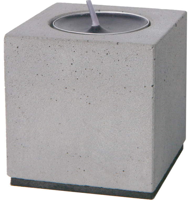 Korn Produkte - Block Teelichthalter, Schwarz