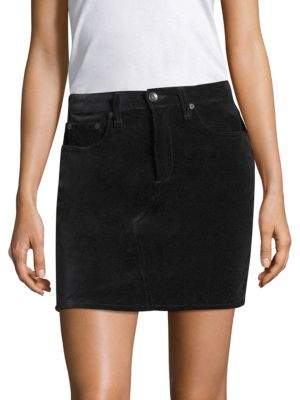 Dive Velvet Mini Skirt