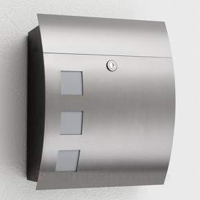 Hochwertiger Briefkasten Alani1 mit Edelstahl