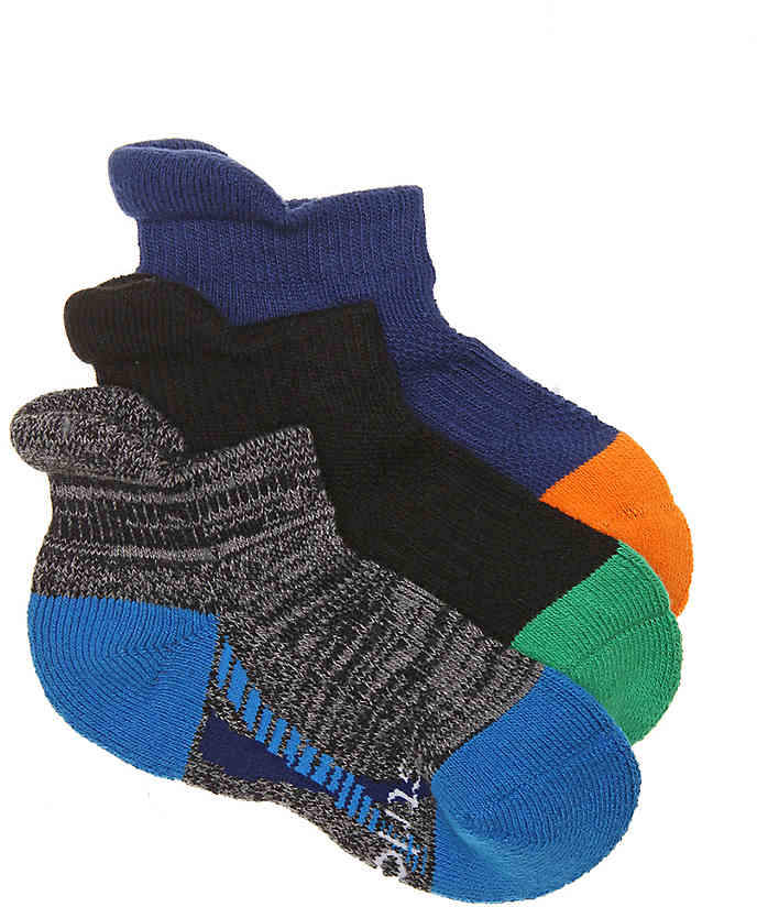 Made 2 Play Performance Infant, Toddler, & Youth Ankle Socks - 3 Pack - Boy's