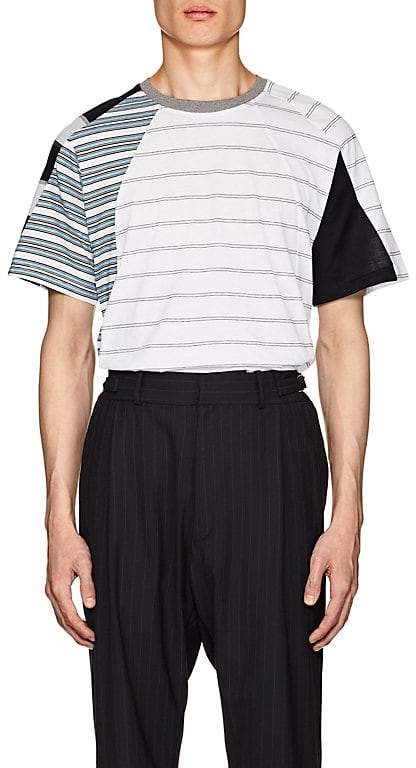 GmbH Men's Mixed-Stripe Cotton T-Shirt