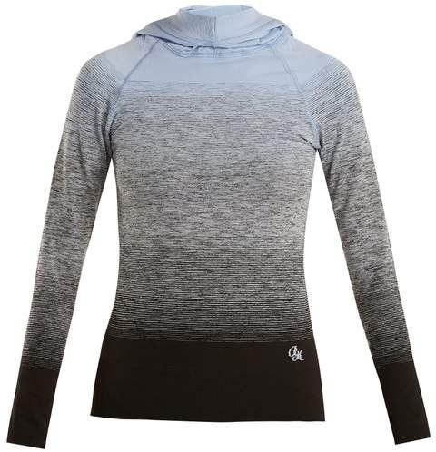 PEPPER & MAYNE Hooded ombré compression performance top