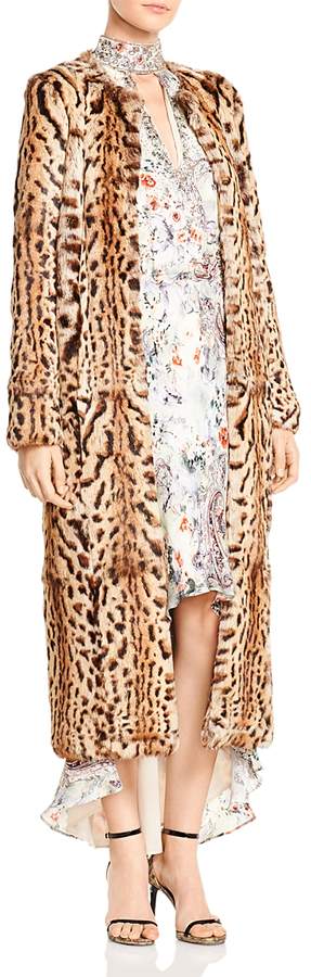 Lili Marleen Leopard Print Fur Coat