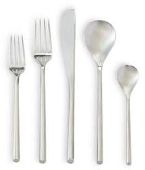 Set of Five Mu Stainless Steel Flatware