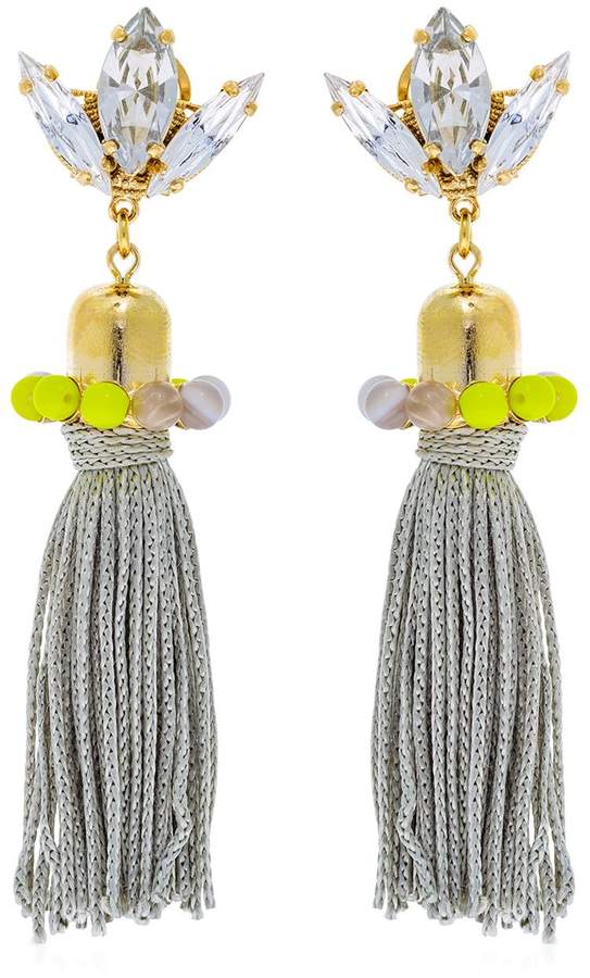 Ohrringe Mit Quasten Und Farbblöcken