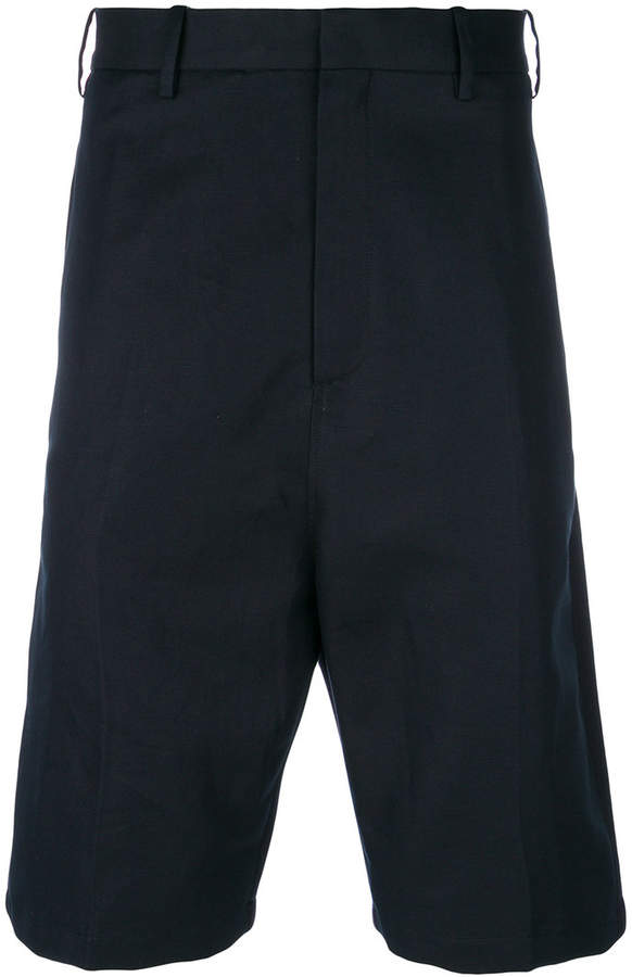 drop crotch tailored shorts