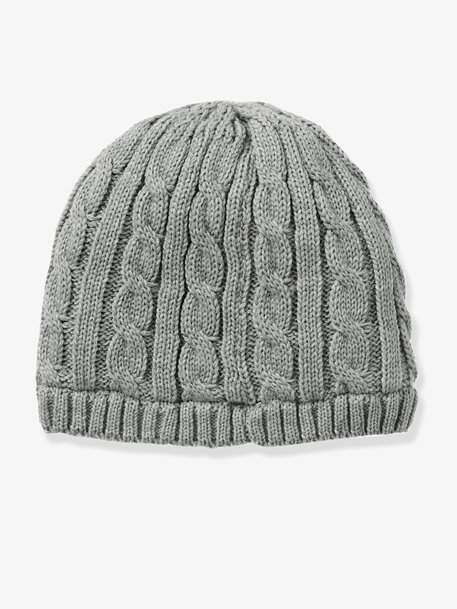 Boys' Cable Knit Beanie - grey light mixed color
