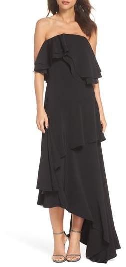 C/MEO Collective With You Strapless Asymmetric Gown