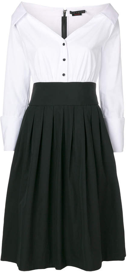 Alice+Olivia Ausgestelltes Kombi-Kleid