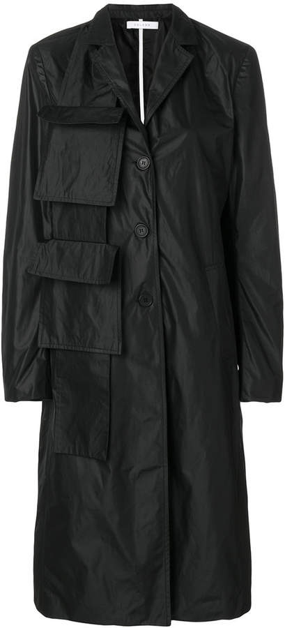 Delada sling solid pocket coat