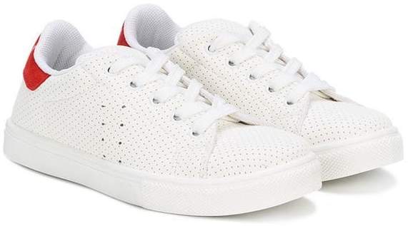 Paolo Pecora Kids perforated lace-up sneakers