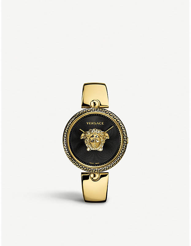 674997 Palazzo Empire gold-plated stainless steel quartz watch
