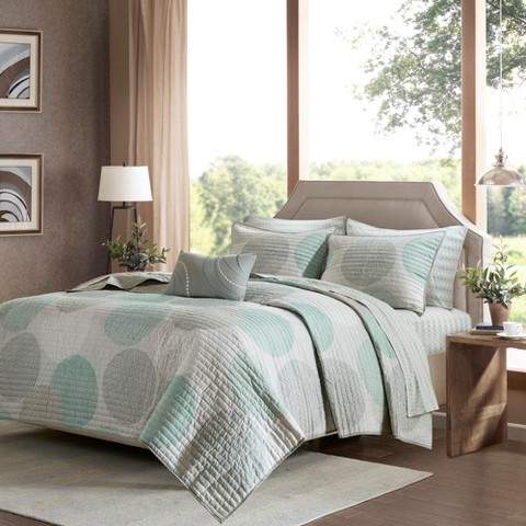 Cabrillo Printed Quilt Set 8pc